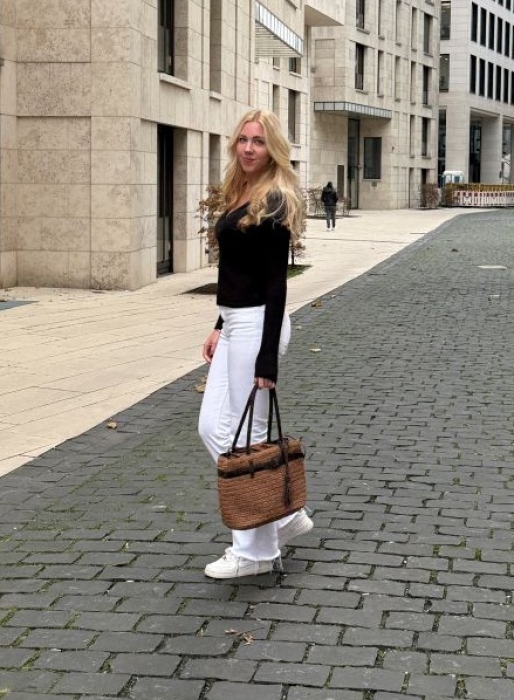 SEABREEZE SHOPPER MEDIUM coffee aus Raffiabast